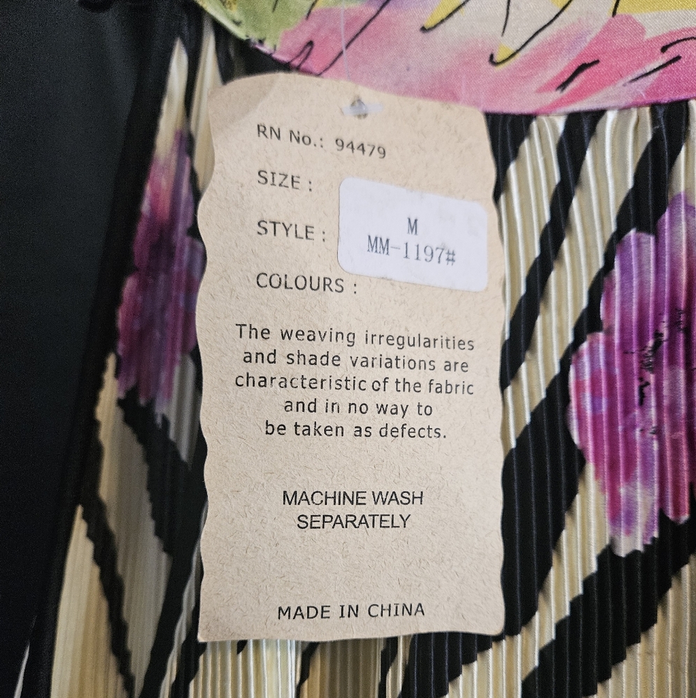 Colorful Pleated Dress